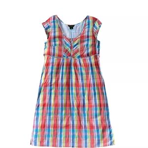 Eddie Bauer multicolored sleeveless V-neck sundress